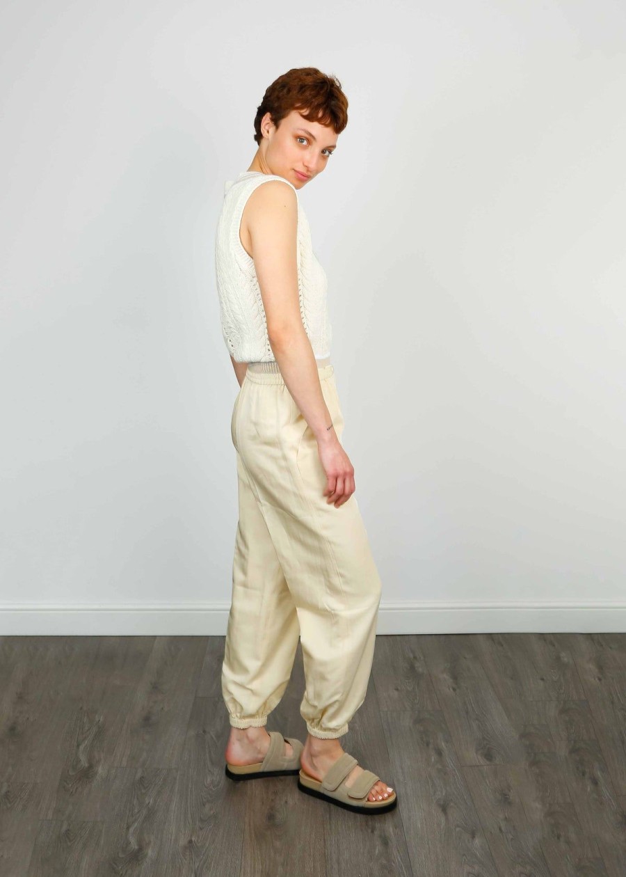 Women Joseph Trousers | Joseph Taio Trousers In Alabaster