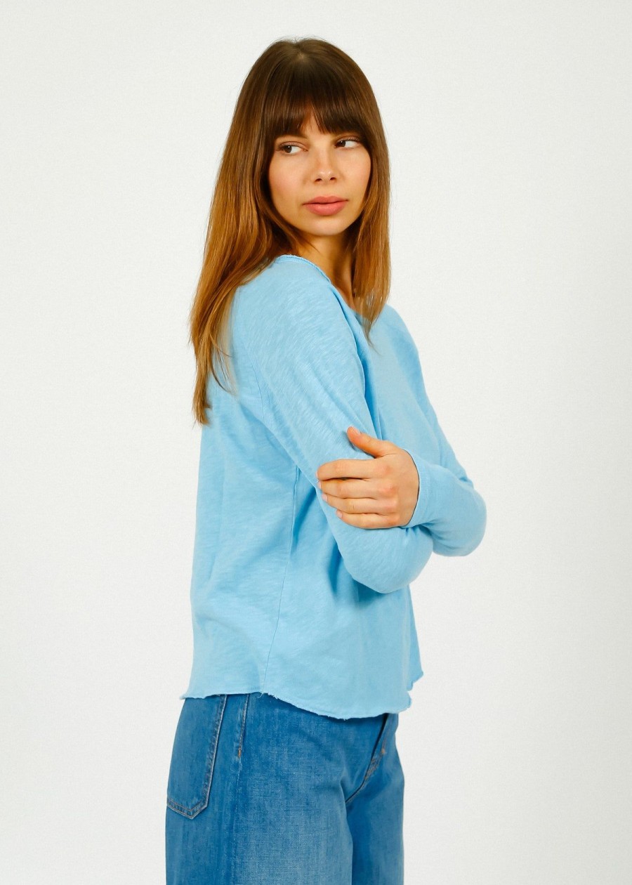 Women American Vintage Tops | Av Sonoma 31 Long Sleeve In Glace Vintage