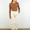 Women Rag & Bone Trousers | R&B Leyton Workwear Pant In Ivory