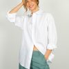 Women PARK Tops | Park Cotton Shirt In White