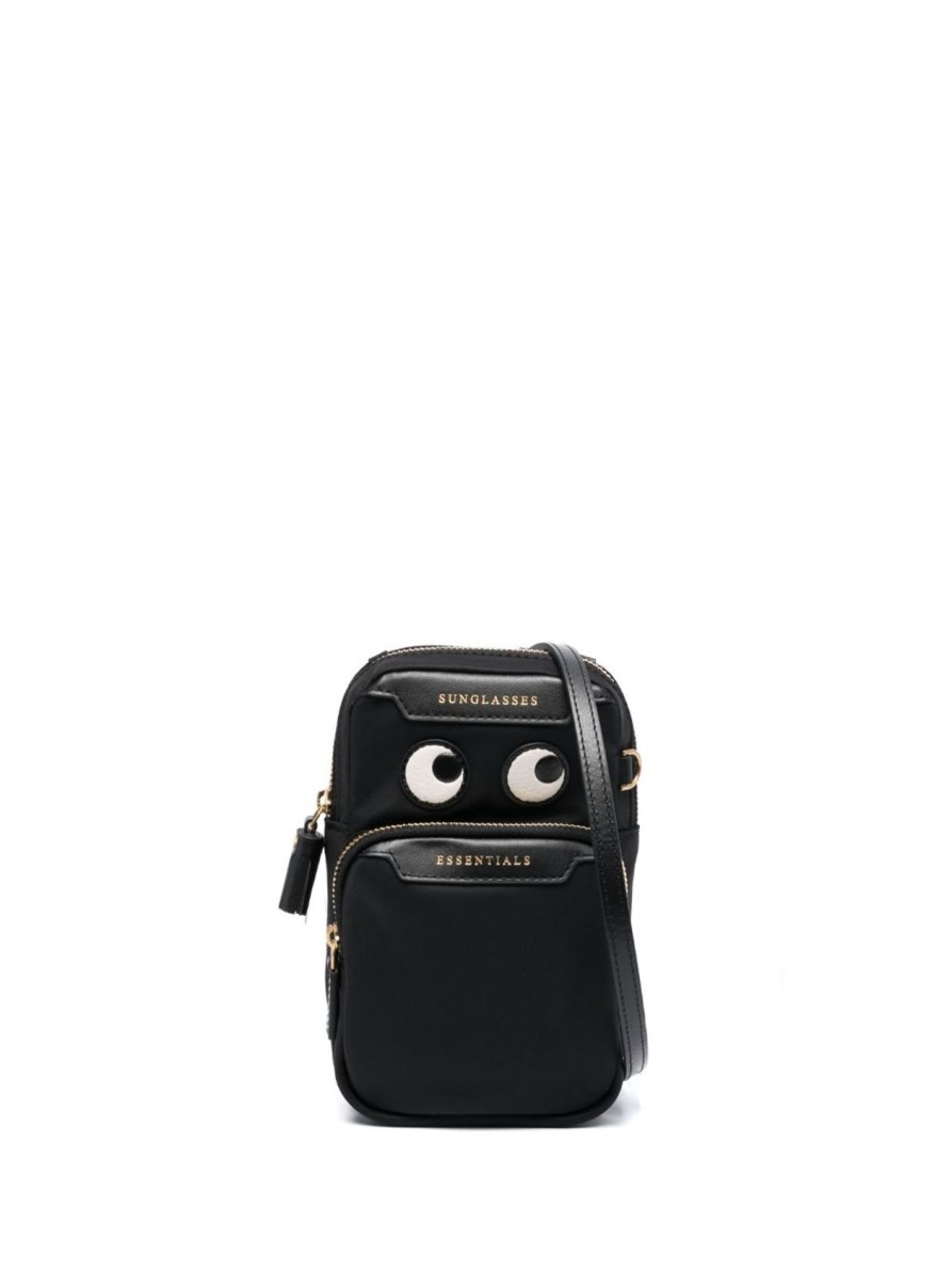 Women Anya Hindmarch Bags | Ah Essentials Cross Body Eyes In Black