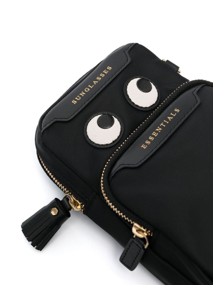 Women Anya Hindmarch Bags | Ah Essentials Cross Body Eyes In Black