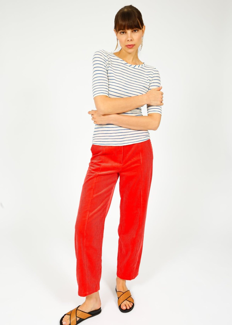 Women Bellerose Trousers | Br Dark Pants In Corail