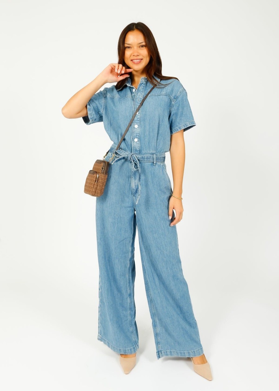 Women Rag & Bone Jumpsuits | R&B Ultra Featherweight Sofie Cropped Jumpsuit