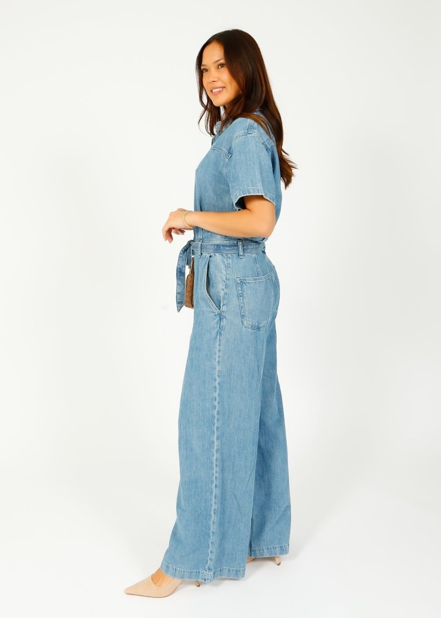 Women Rag & Bone Jumpsuits | R&B Ultra Featherweight Sofie Cropped Jumpsuit