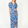 Women Rixo Dresses | Rixo Sadie 2 Dress In Waterblossom Indigo