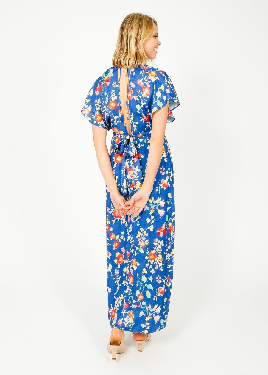 Women Rixo Dresses | Rixo Sadie 2 Dress In Waterblossom Indigo