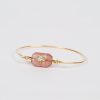 Women Hanka Jewellery | Hanka Inside Jonc Bangle In Strawberry Rose Quartz