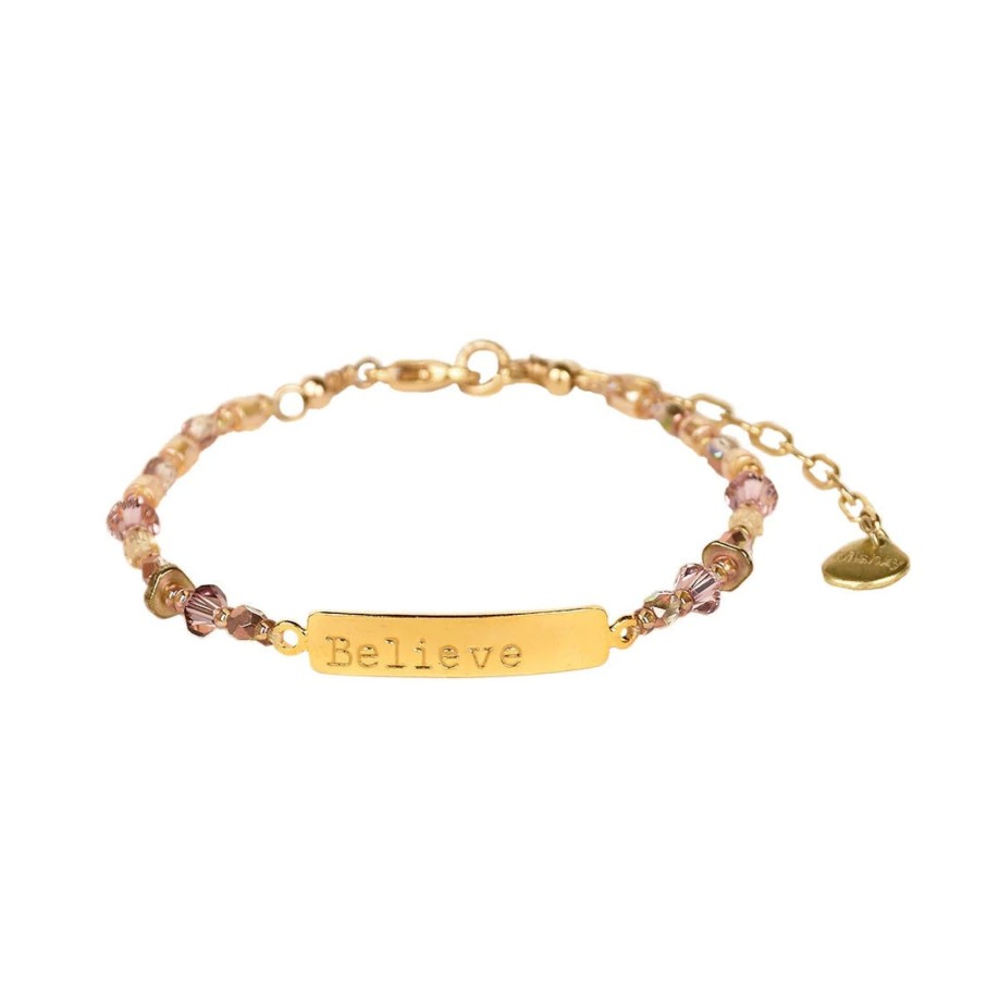 Women Mishky Jewellery | Mishky Believe Bracelet In Gold