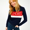 Women Jumper 1234 Knitwear | Ju St Moritz Turtle Knit Shark, Red