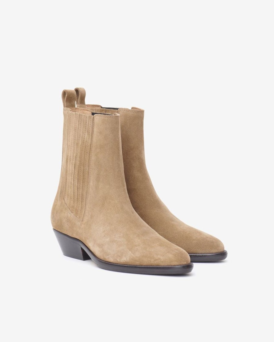 Women Marant Etoile Boots | Im Delena Boots In Taupe