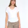 Women American Vintage Loungewear | Av Jac48 Short Sleeve Tee In White