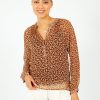 Women Primrose Park London Tops | Ppl Zion Top In Ditsy 04 Brown