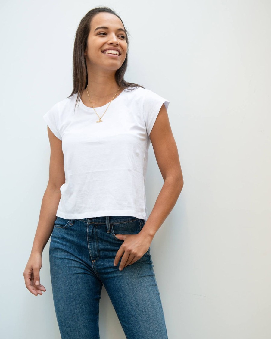 Women YT Loungewear | Yt Cropped Tee In White