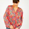 Women Primrose Park London Tops | Ppl Sandy Open Shirt In Bananas 01 Multi