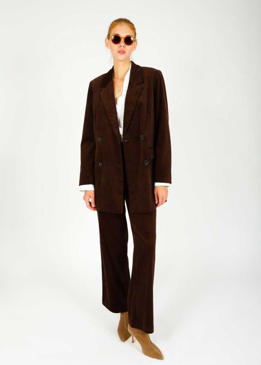 Women Selected Femme Jackets | Slf Cornelia Relaxed Blazer In Java