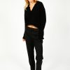 Women Jumper 1234 Knitwear | Ju Crop Collar In Black