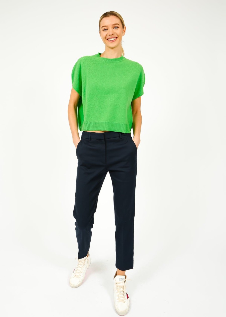 Women Weekend MaxMara Trousers | Mm Vite Trousers In Navy