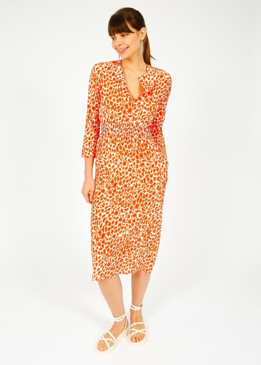 Women Primrose Park London Dresses | Ppl Tiffany Dress In Leo 05 Orange