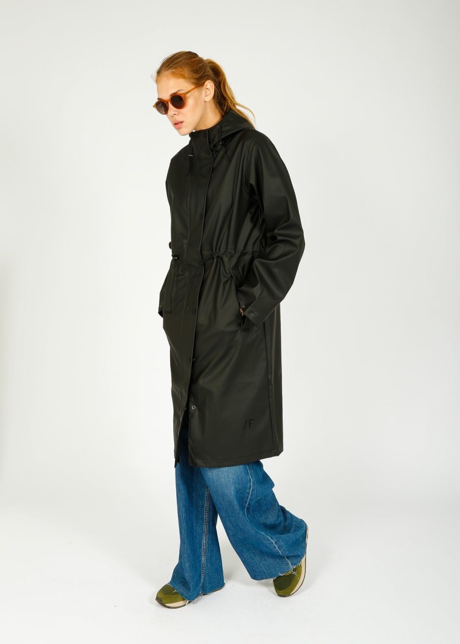 Women Selected Femme Coats | Slf Raya Raincoat In Black