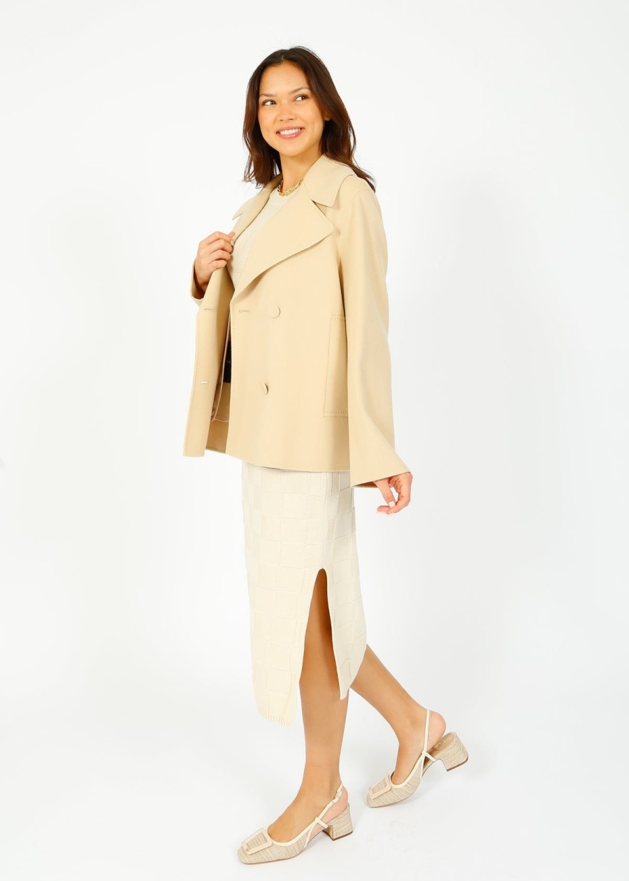 Women Joseph Coats | Joseph Gilkes Double Face Coat In Safari