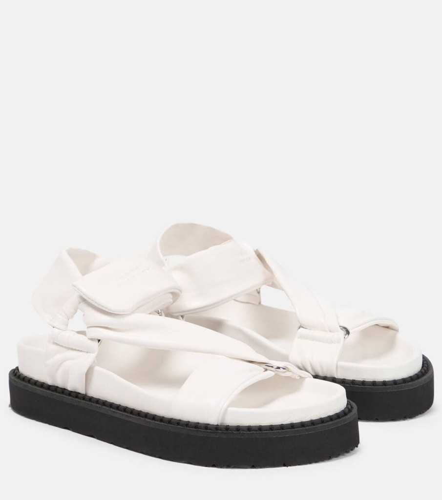 Women Marant Etoile Sandals | Im Naori Sandals In White