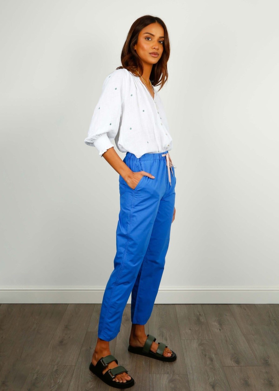 Women Bellerose Trousers | Br Pizzy Trousers In Lazuu