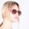 Women Selected Femme Sunglasses | Slf Anna Aviator Sunglasses In Gold Colour