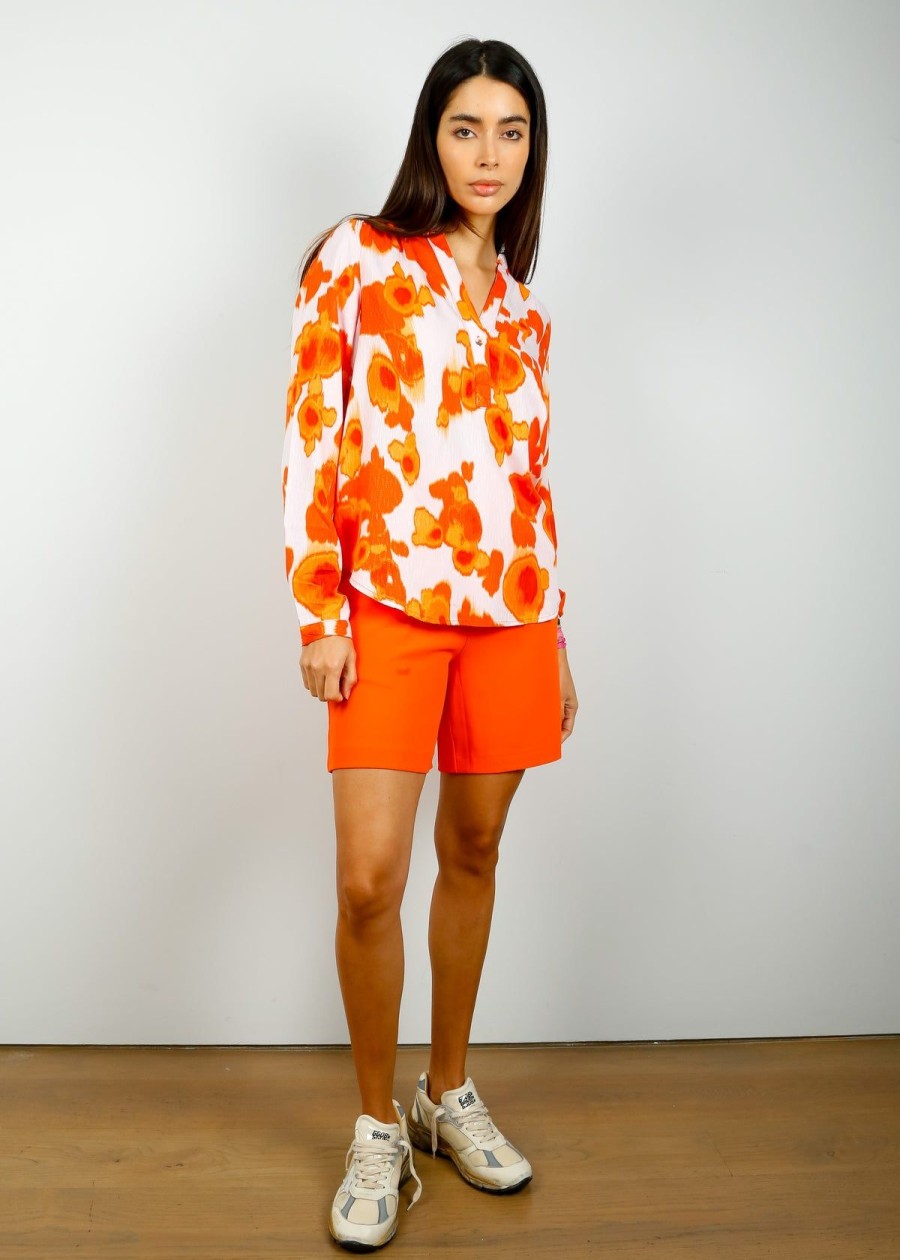 Women Selected Femme Shorts | Slf Tinni Relaxed Shorts In Orangeade