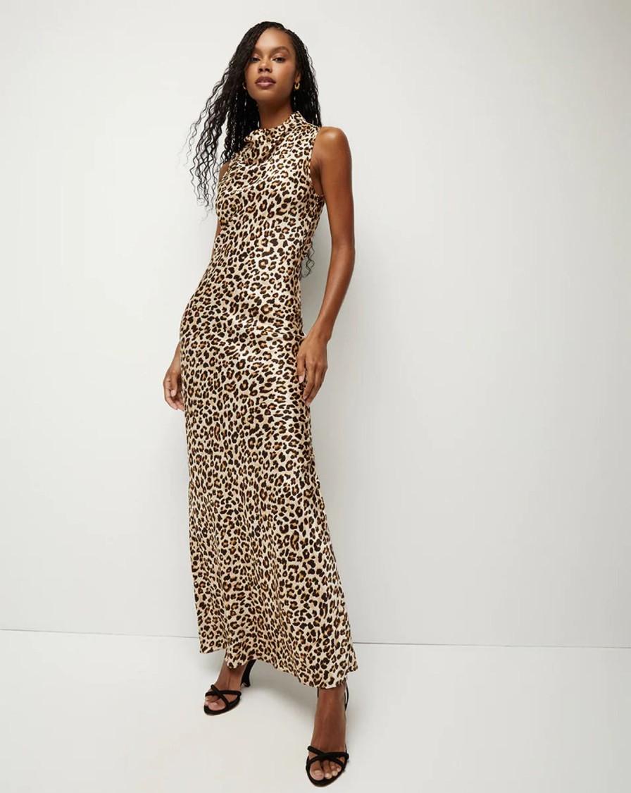 Women Veronica Beard Dresses | Vb Kura Dress In Leopard Multi