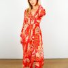 Women Rixo Dresses | Rixo Camellia In Butterfly Red