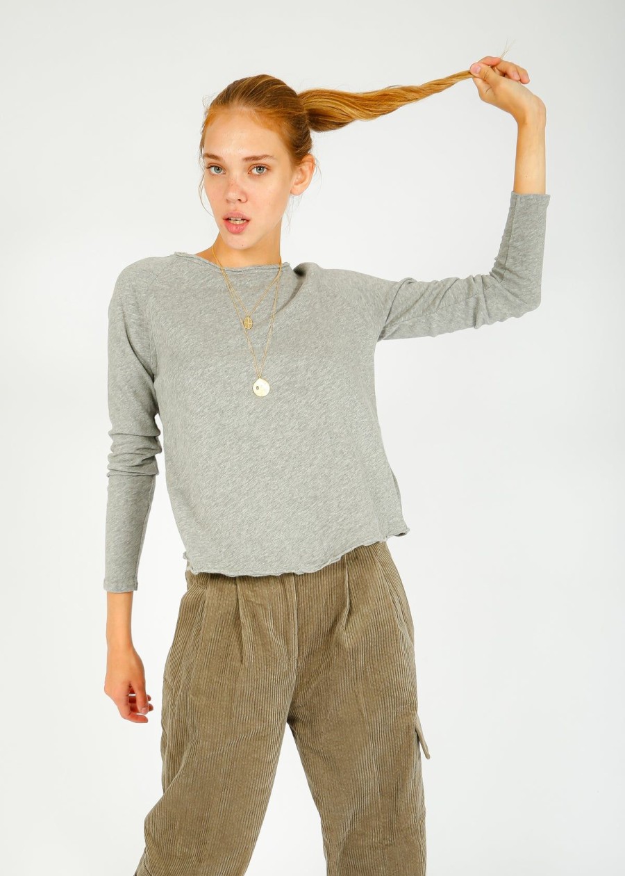 Women American Vintage Tops | Av Sonoma 31 In Heather Grey