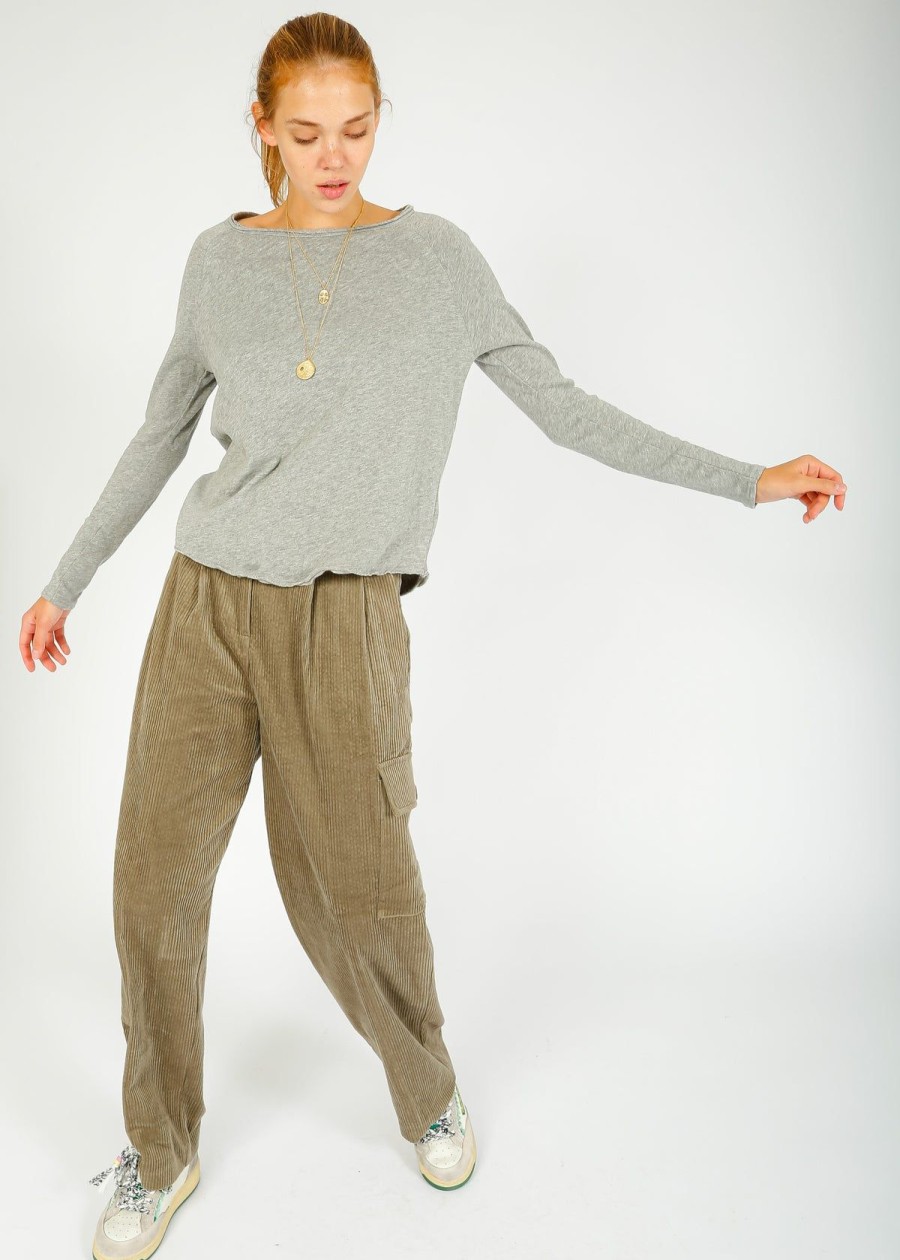 Women American Vintage Tops | Av Sonoma 31 In Heather Grey