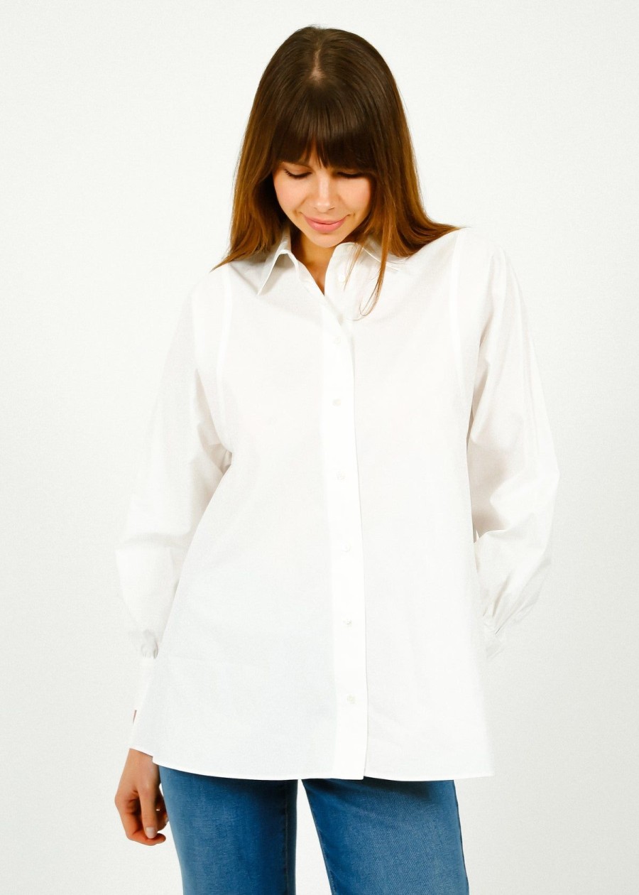 Women Weekend MaxMara Tops | Mm Fufy Shirt In White