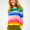 Women Jumper 1234 Knitwear | Ju Multi Stripe Crew