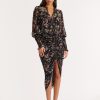 Women Veronica Beard Dresses | Vb Shaia Dress In Black Multi