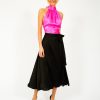 Women Harmur Skirts | Harmur Midi Wrap Skirt In Black