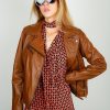 Women Oakwood Jackets | Ow Clips Leather Jacket In Whisky