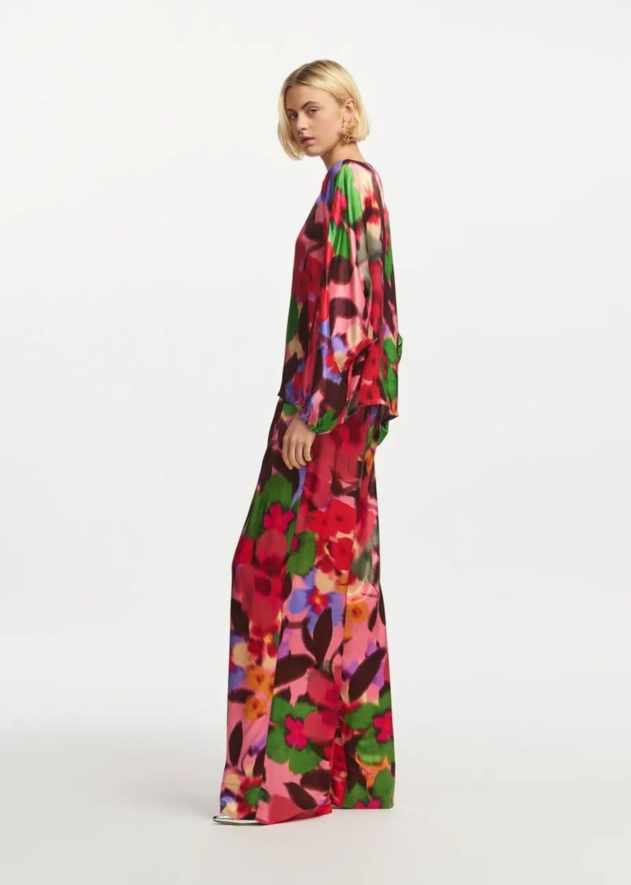 Women Essentiel Antwerp Dresses | Ea Ficus Wide Leg Pants In Granny'S Lipstick