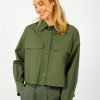 Women Weekend MaxMara Tops | Mm Carter Shirt In Khaki