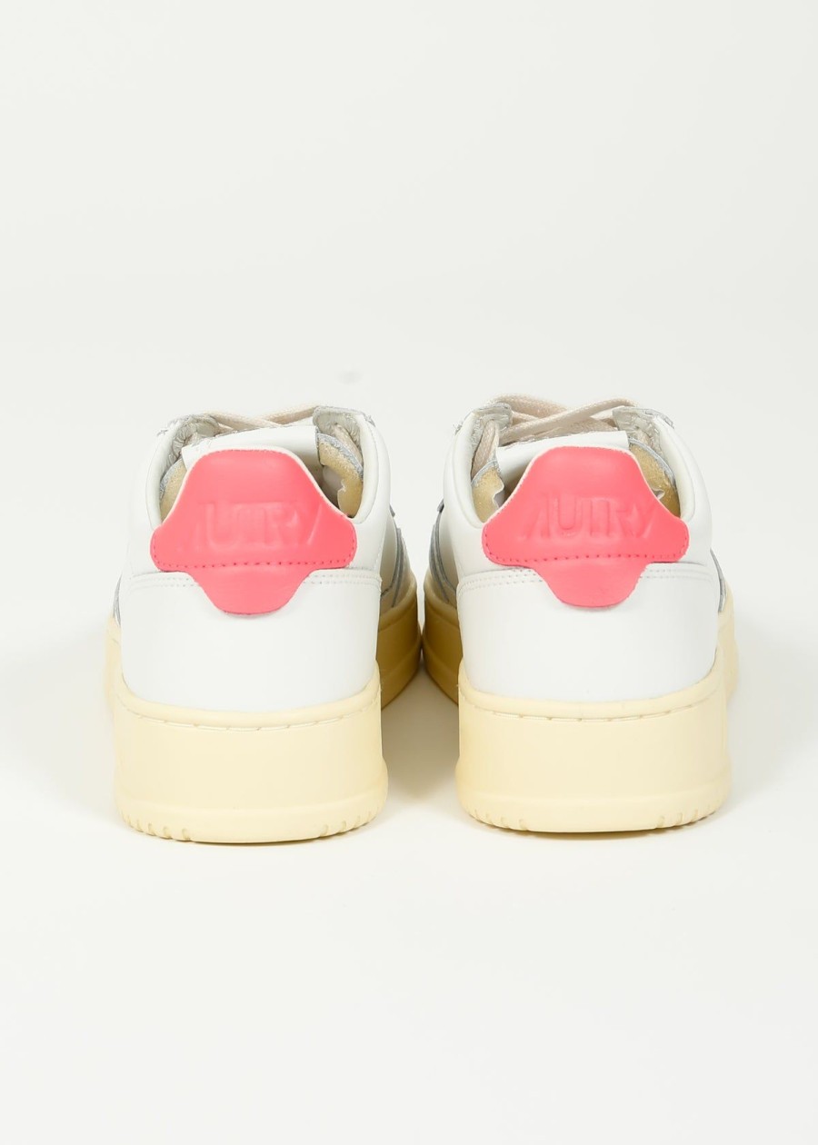 Women Autry Trainers | Autry Medalist In White, Pink