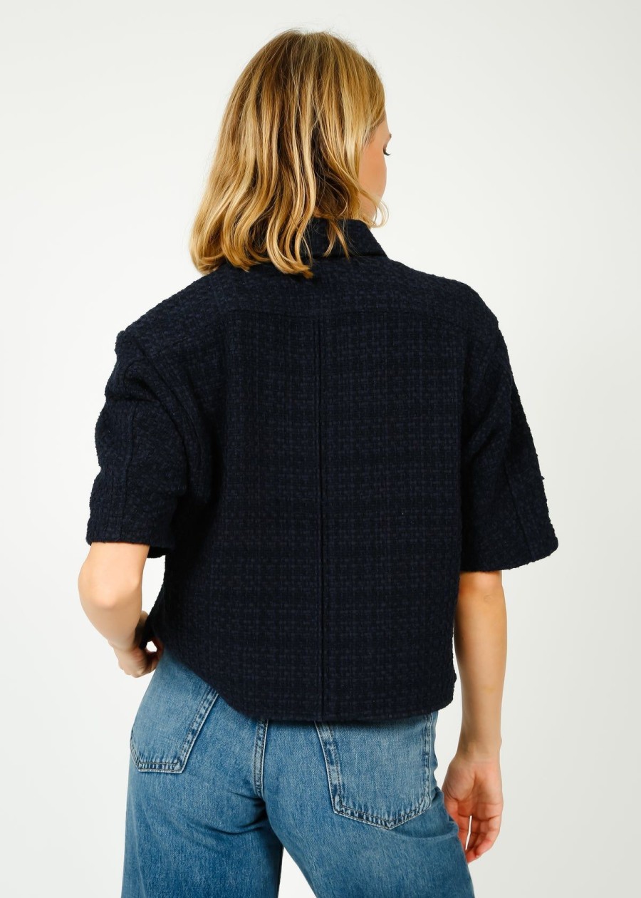 Women Rag & Bone Tops | R&B Junie Italian Tweed Top