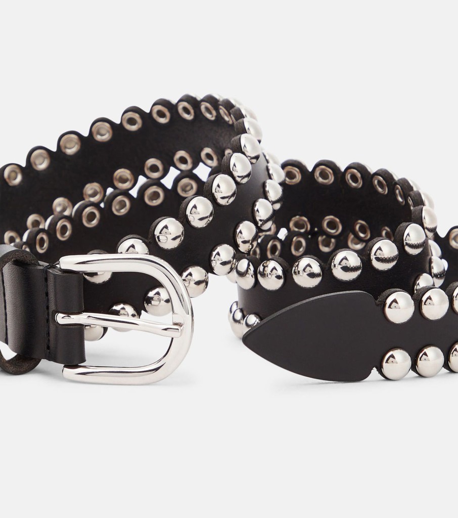 Women Marant Etoile Belts | Im Zap Belt In Black, Silver