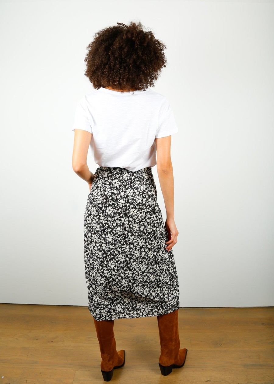 Women Marant Etoile Skirts | Im Eolia Skirt In Black, White