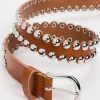 Women Marant Etoile Belts | Im Zap Belt In Natural, Silver