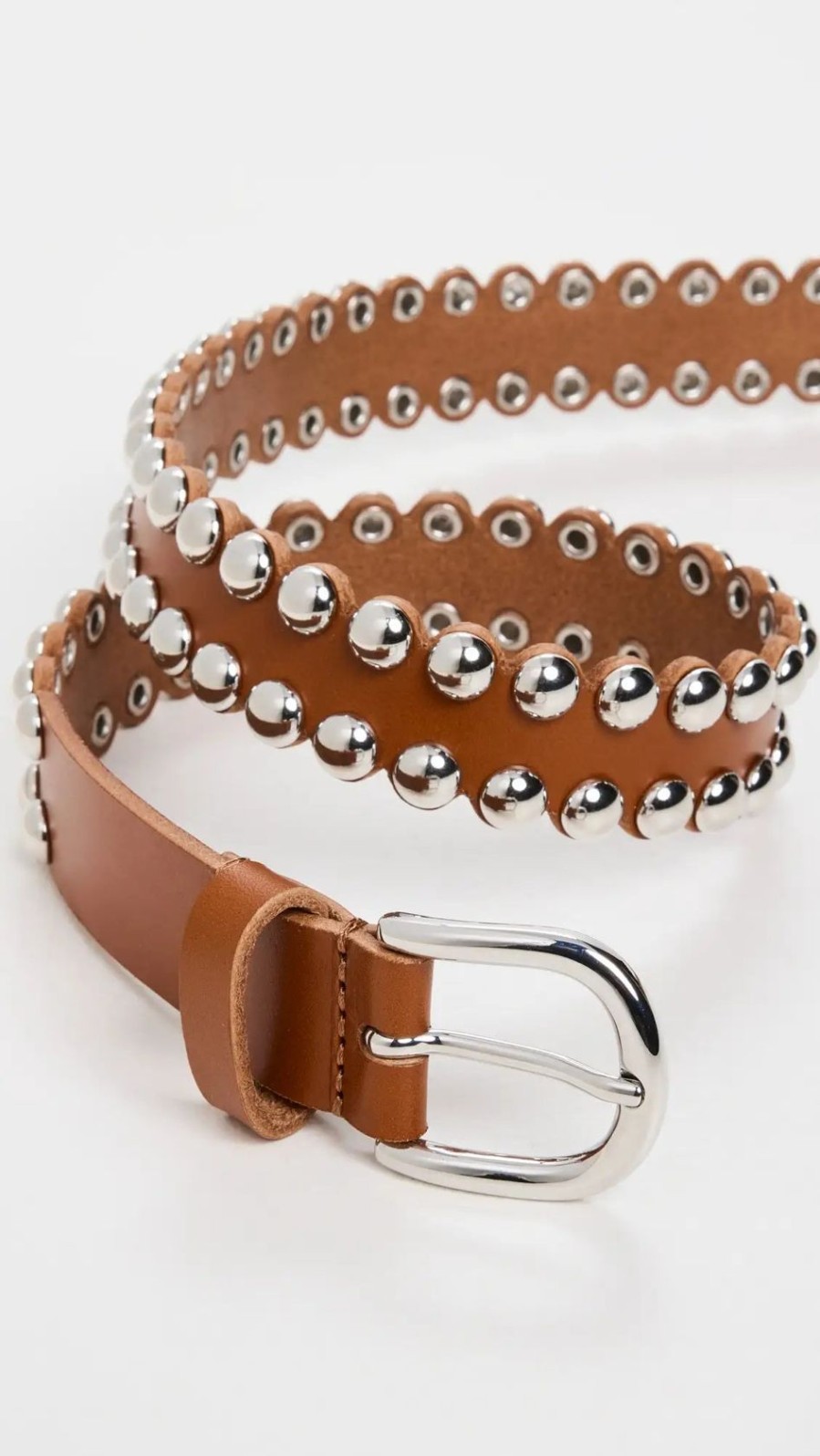 Women Marant Etoile Belts | Im Zap Belt In Natural, Silver