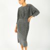 Women Diane Von Furstenberg Dresses | Dvf Chrisey Dress In Silver Grey