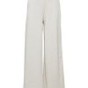 Women Selected Femme Loungewear | Slf Liesel Wide Sweat Pants In Sand Melange