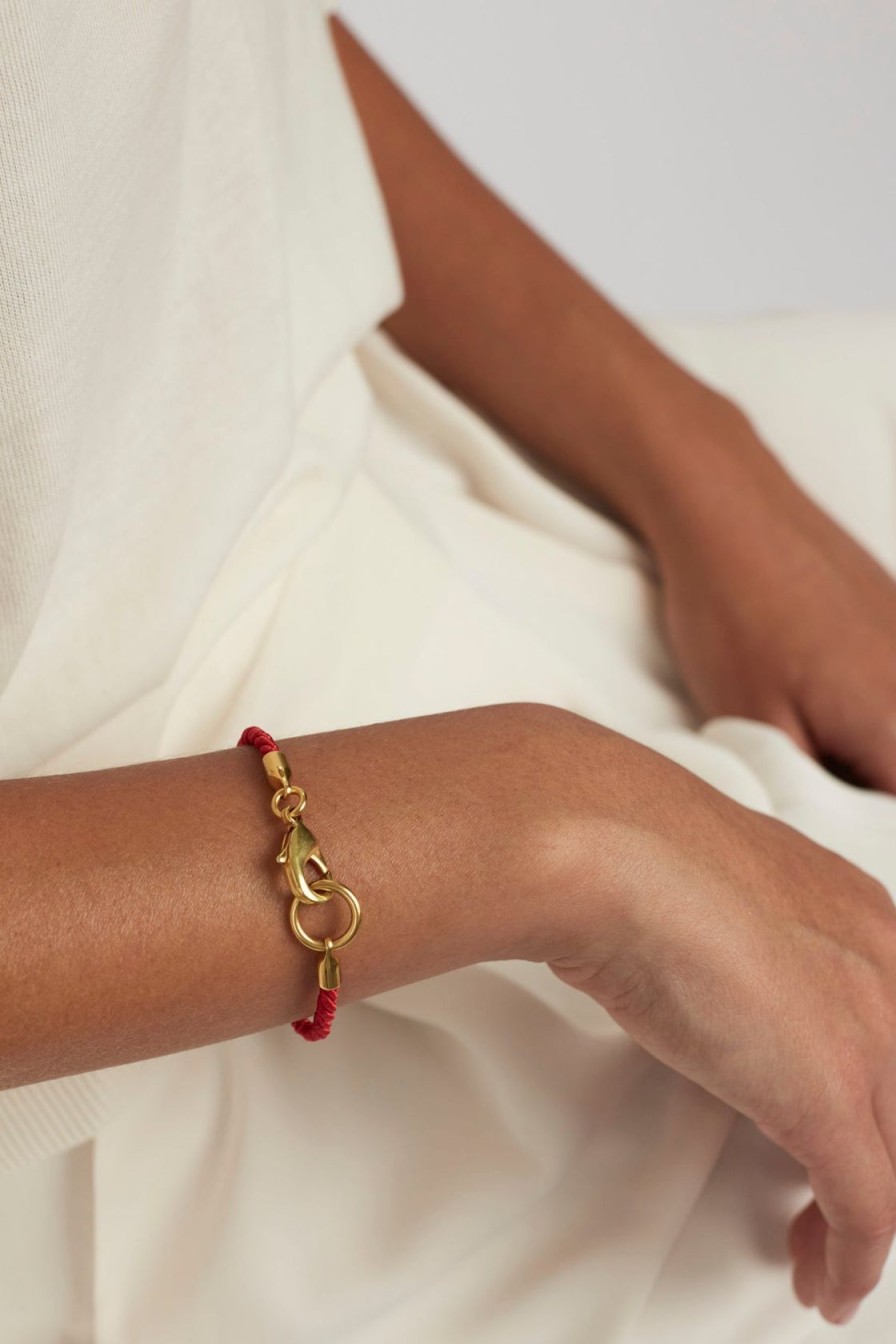 Women Tilly Sveaas Jewellery | Ts Friendship Bracelet In Crimson