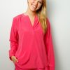 Women Primrose Park London Tops | Ppl Sandy Silk Shirt In Hot Pink